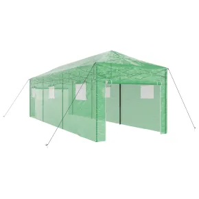 Seră Verde Pliabilă cu Acoperiș Manual | Oțel Rezistent 2