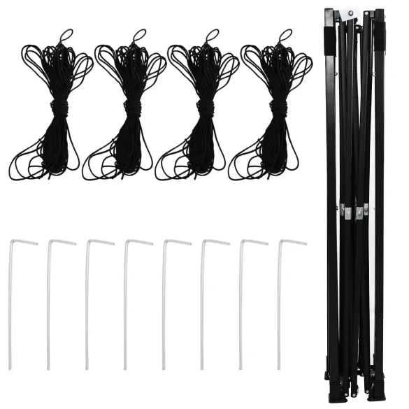 Seră Verde Pliabilă cu Acoperiș Manual | Oțel Rezistent