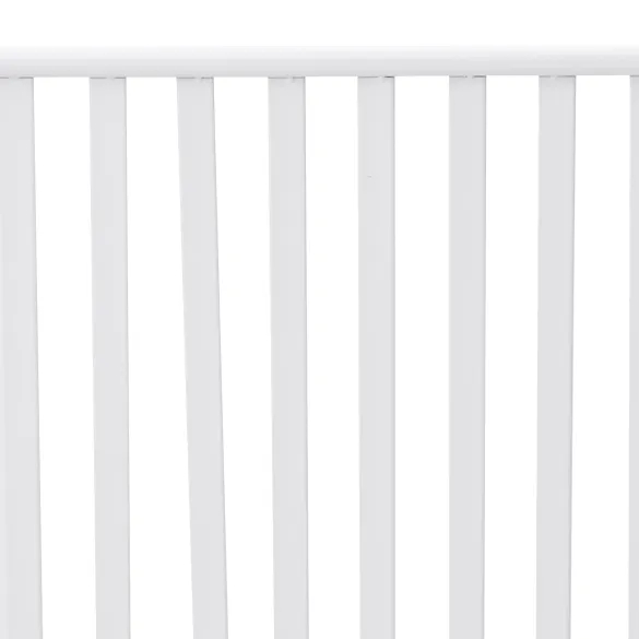 Bancă Albă Metalică Exterior - Rezistentă și Elegantă