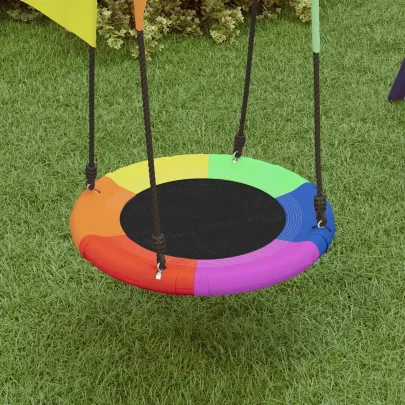 Leagăn Suspendat Curcubeu Copii - 100 kg | Livrare Gratuită