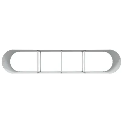 Ghiveci Ridicat Grădină Oțel Galvanizat Aspect Lemn