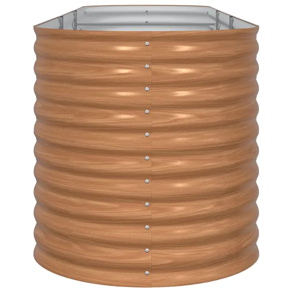 Pat Ridicat Ghiveci Metal Efect Lemn Durabil | Comandă Acum