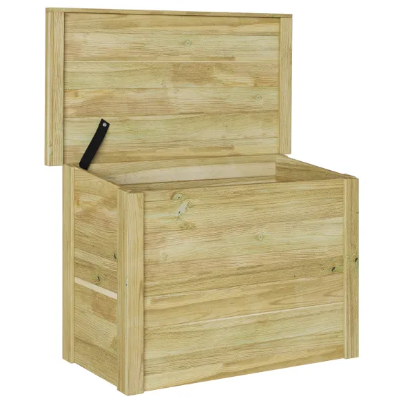 Cutie Depozitare Lemn Exterior 44x80x57 cm - Comandă Acum