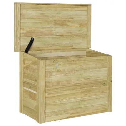 Cutie Depozitare Lemn Exterior 44x80x57 cm - Comandă Acum