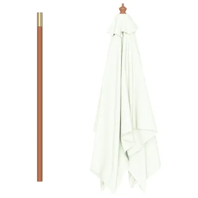 Umbrelă de soare exterior lemn | Protecție UV | Livrare gratuită