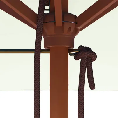 Umbrelă de soare exterior lemn | Protecție UV | Livrare gratuită