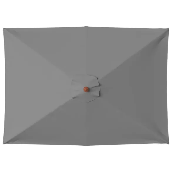 Umbrelă de soare exterior lemn 150x200 cm antracit - Cumpără acum