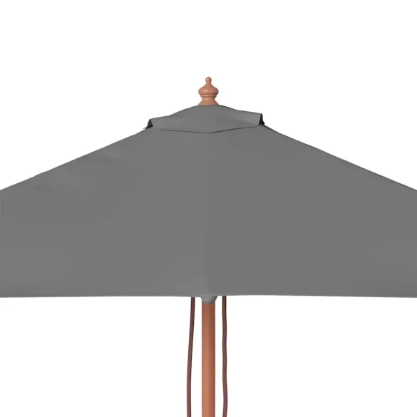 Umbrelă de soare exterior lemn 150x200 cm antracit - Cumpără acum