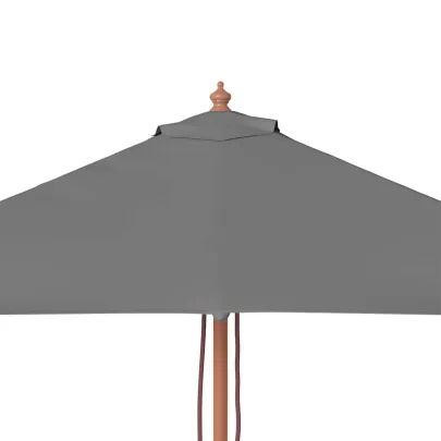Umbrelă de soare exterior lemn 150x200 cm antracit - Cumpără acum