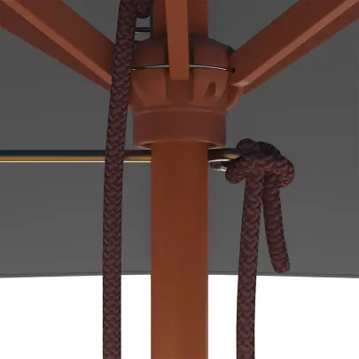 Umbrelă de soare exterior lemn 150x200 cm antracit - Cumpără acum
