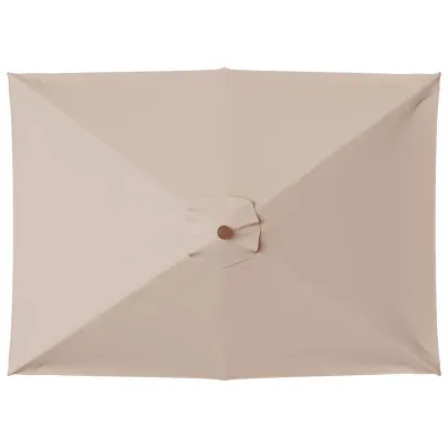 Umbrelă de soare exterior lemn gri taupe | Livrare gratuită