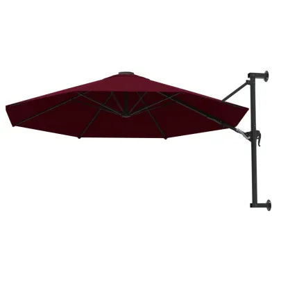 Umbrelă de soare de perete roșu vișiniu - 300cm
