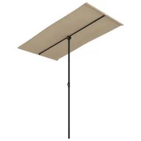 Umbrelă de Grădină Rotativă cu Protecție UV - 180x110 cm 2