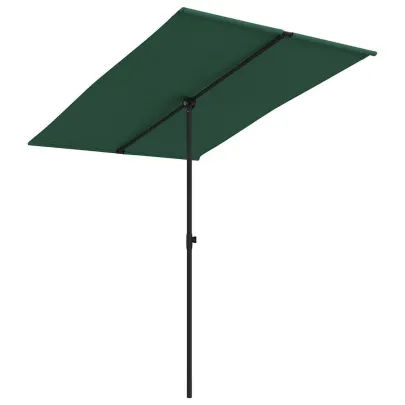 Umbrelă de Grădină cu Stâlp Aluminiu Verde | Livrare Gratuită
