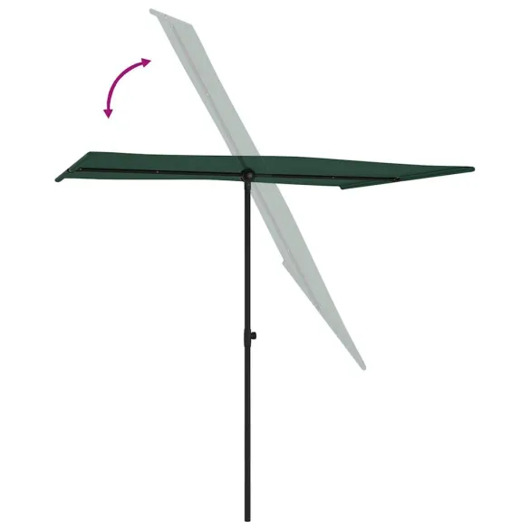 Umbrelă de Grădină cu Stâlp Aluminiu Verde | Livrare Gratuită Umbrelă de Grădină cu Stâlp Aluminiu Verde | Livrare Gratuită