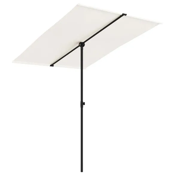 Umbrelă Grădină Aluminiu Albă 2x1.5m - Livrare Gratuită Umbrelă Grădină Aluminiu Albă 2x1.5m - Livrare Gratuită