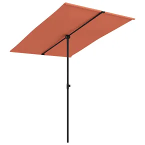 Umbrelă Grădină Aluminiu Cărămiziu 200x150 cm - Livrare Gratuită 2