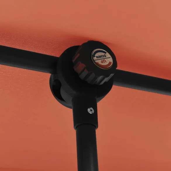 Umbrelă Grădină Aluminiu Cărămiziu 200x150 cm - Livrare Gratuită