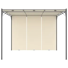 Pavilion de Grădină cu Perdea - Protecție Solară - 3x3m 2