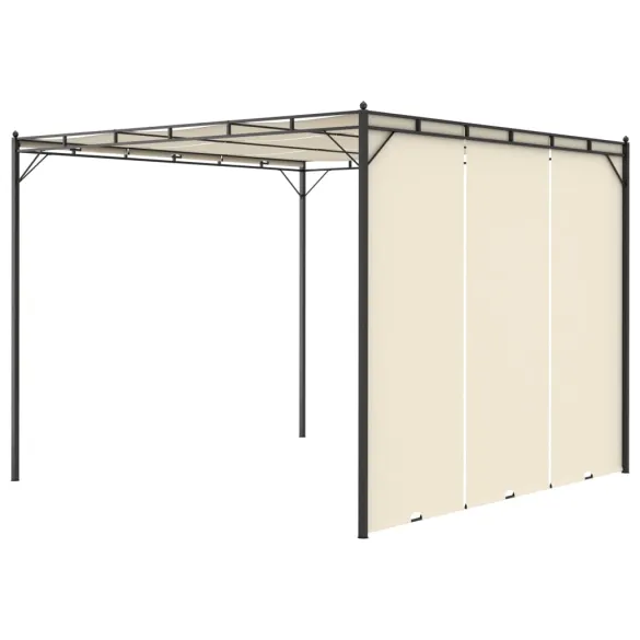 Pavilion de Grădină cu Perdea - Protecție Solară - 3x3m Pavilion de Grădină cu Perdea - Protecție Solară - 3x3m