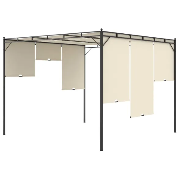 Pavilion de Grădină cu Perdea - Protecție Solară - 3x3m Pavilion de Grădină cu Perdea - Protecție Solară - 3x3m
