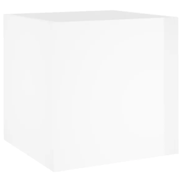 Jardinieră Albă Lemn Compozit 40x40 cm - Livrare Gratuită