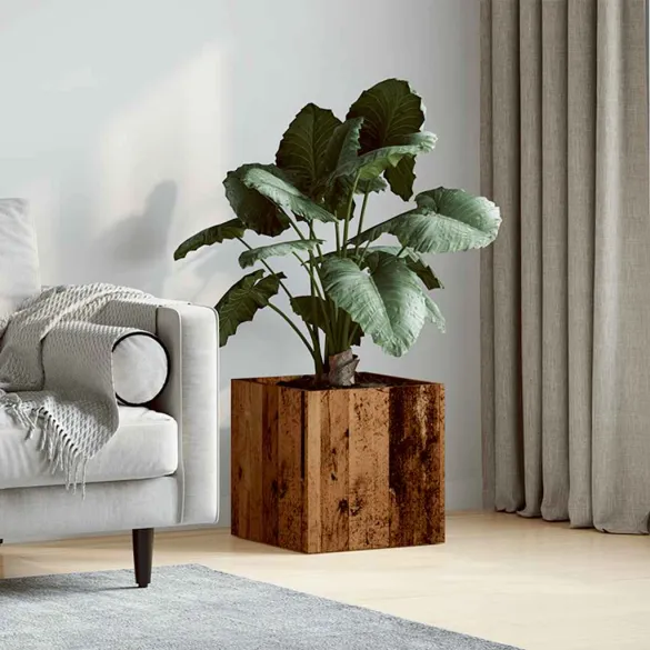 Cutie Jardiniera Lemn Vechi 40x40x40 cm - Decor Gradina