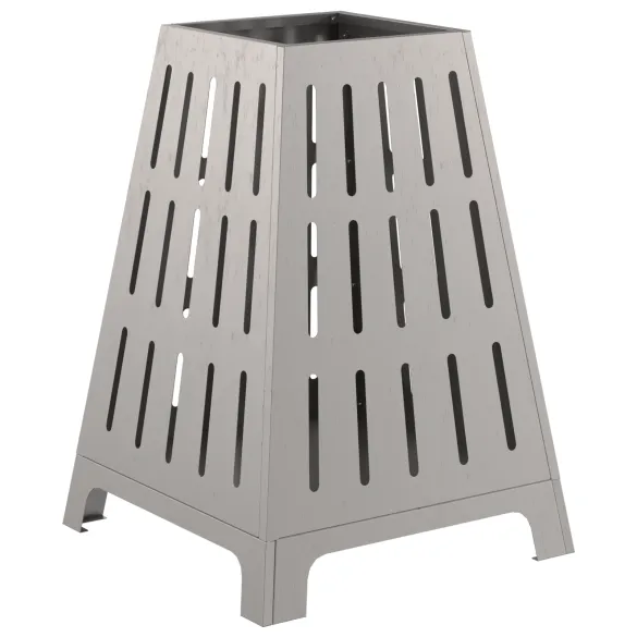 Vatră de foc pătrată din oțel corten - 50x50x70 cm Vatră de foc pătrată din oțel corten - 50x50x70 cm