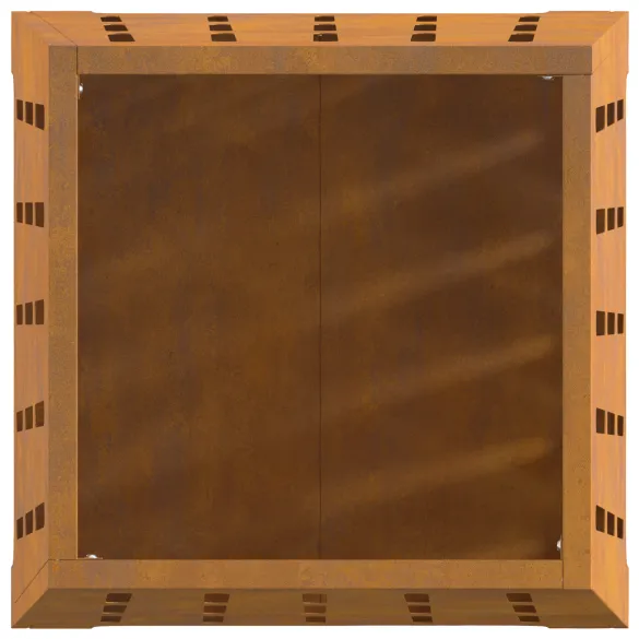 Vatră de foc pătrată din oțel corten - 50x50x70 cm Vatră de foc pătrată din oțel corten - 50x50x70 cm