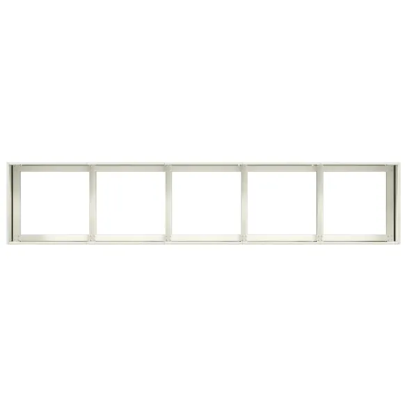 Jardinier Alb Oțel Laminat la Rece 200x40x40 cm