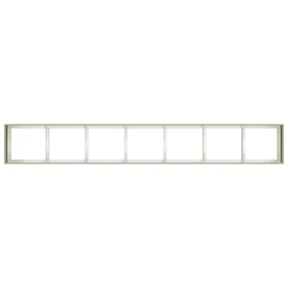 Jardinieră Albă Oțel 280x40x40 cm - Livrare Gratuită