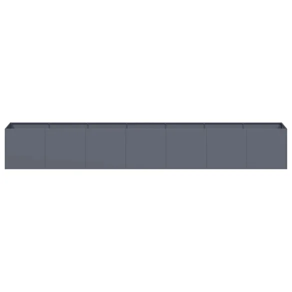 Jardinieră Antracit Oțel Laminat 280x40x40 cm - Livrare Gratuită