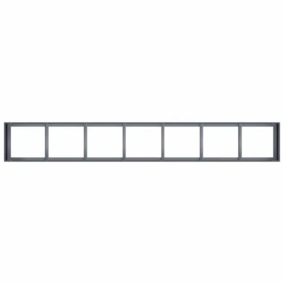 Jardinieră Antracit Oțel Laminat 280x40x40 cm - Livrare Gratuită