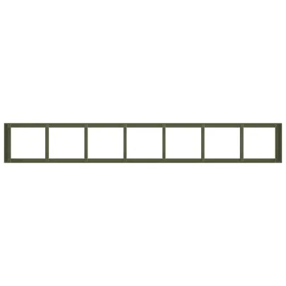 Jardinieră Verde Măsline 280x40x40 cm - Oțel Laminat la Rece