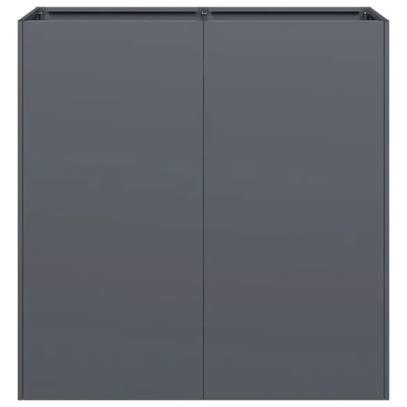 Jardinieră Antracit Oțel Laminat 80x40x80 cm - Livrare Gratuită