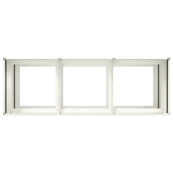 Jardinier Alb Oțel Laminat la Rece 120x40x80 cm - Livrare Gratuită