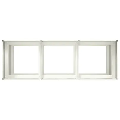 Jardinier Alb Oțel Laminat la Rece 120x40x80 cm - Livrare Gratuită