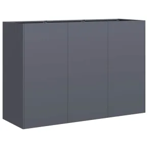 Jardinieră Antracit Oțel Laminat 120x40x80 cm - Livrare Gratuită 2