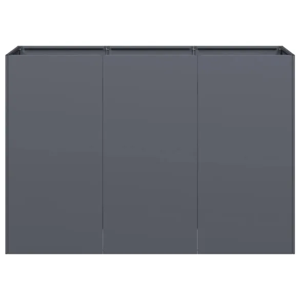 Jardinieră Antracit Oțel Laminat 120x40x80 cm - Livrare Gratuită