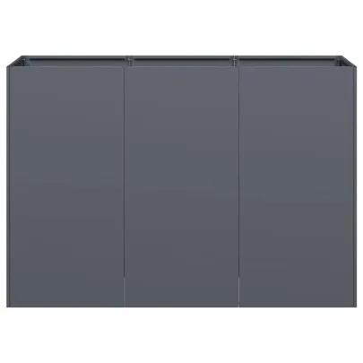 Jardinieră Antracit Oțel Laminat 120x40x80 cm - Livrare Gratuită