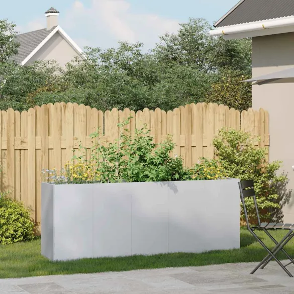 Jardinieră Oțel Galvanizat 200x40x80 cm - Livrare Gratuită