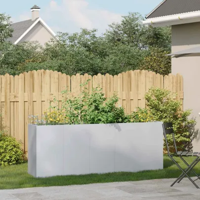 Jardinieră Oțel Galvanizat 200x40x80 cm - Livrare Gratuită