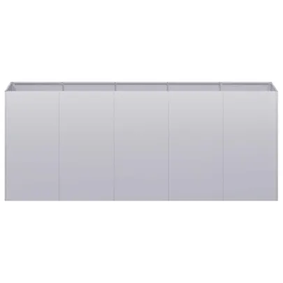 Jardinieră Oțel Galvanizat 200x40x80 cm - Livrare Gratuită