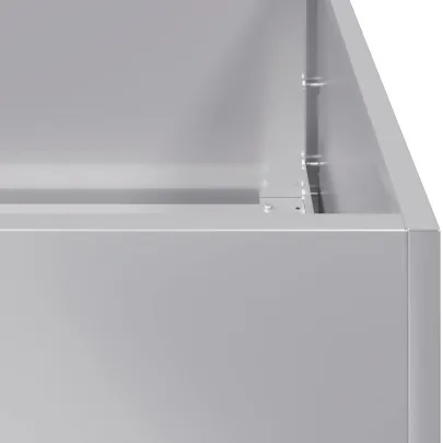 Jardinieră Oțel Galvanizat 200x40x80 cm - Livrare Gratuită