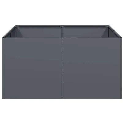 Jardinieră Antracit Oțel Rezistent 80x80x40 cm - Comandă Acum