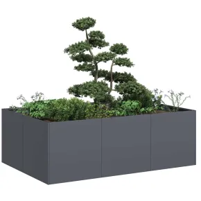 Jardinieră Antracit Oțel 120x80x40 cm - Livrare Gratuită