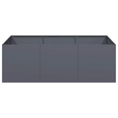 Jardinieră Antracit Oțel 120x80x40 cm - Livrare Gratuită