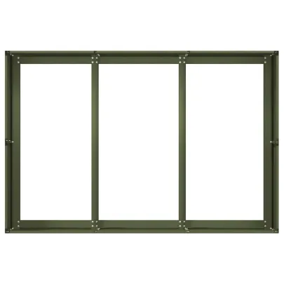 Jardinieră Verde Măsline 120x80x40 cm Oțel | Livrare Gratuită