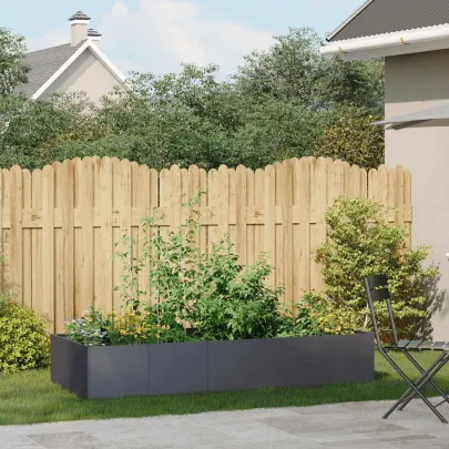 Jardinieră Oțel Antracit 200x80x40 cm - Livrare Gratuită