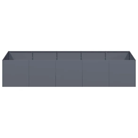 Jardinieră Oțel Antracit 200x80x40 cm - Livrare Gratuită